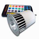 נורת RGB 5W  עם שלט חכם חיבור  ביונט  220V