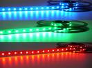 גליל 5 מטר סרט לדים 5050 60 לדים למטר RGB מוגן מים עם ציפוי סיליקון