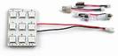כרטיס לד אוניברסלי לתאורת פנים הרכב 9SMD 5050 12V DC לבן