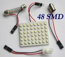 כרטיס לד אוניברסלי לתאורת פנים הרכב 48SMD 1210 12V DC לבן