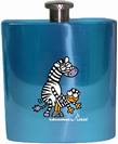 פלאסק לאקן 205 מל’ Hip Flask זברה כחול