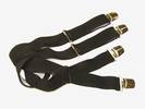 PAIRE DE BRETELLES A 4 BANDES Noir, Largeur 3.5 Cm, ref-43500