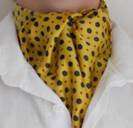 ÉCHARPE / FOULARD HOMME Jaune Fabriqué en ITALIE, ref-05514