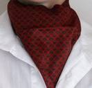 ÉCHARPE / FOULARD HOMME Rouge Fabriqué en ITALIE, ref-05520