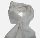 Écharpe Homme Laine & Cachemir blanc cassé