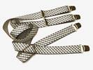 PAIRE DE BRETELLES A 4 BANDES , Largeur 3.5 Cm, ref-43513