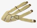 PAIRE DE BRETELLES A 4 BANDES Beige , Largeur 3.5 Cm, ref-43502