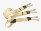 PAIRE DE BRETELLES A 3 BANDES BOUTON Beige, Largeur 3.5 Cm, ref-53513