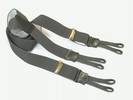 PAIRE DE BRETELLES A 3 BANDES BOUTON Gris, Largeur 3.5 Cm, ref-53515