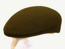 BERET CASQUETTE Marron 100% Laine , Fabriqué en ITALIE