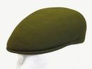 BERET CASQUETTE Vert 100% Laine , Fabriqué en ITALIE