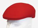 BERET CASQUETTE Rouge 100% Laine , Fabriqué en ITALIE
