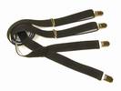 PAIRE DE BRETELLES Noir, LARGEUR 2.5 Cm, ref-42511