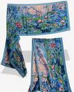 ECHARPE FOULARD 100 % SOIE PEINTRE " MONET " , ref-4777