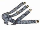 PAIRE DE BRETELLES A 4 BANDES , Largeur 3.5 Cm, ref-43526