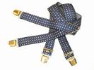 PAIRE DE BRETELLES A 4 BANDES , Largeur 3.5 Cm