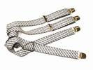 PAIRE DE BRETELLES A 4 BANDES , Largeur 3.5 Cm, ref-43513