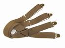 PAIRE DE BRETELLES A 4 BANDES Kaki, Largeur 3.5 Cm, ref-43505