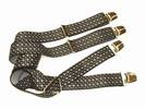 	PAIRE DE BRETELLES A 4 BANDES , Largeur 3.5 Cm, ref-43518
