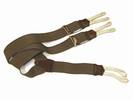 PAIRE DE BRETELLES A 3 BANDES BOUTON Vert, Largeur 3.5 Cm, ref-53514