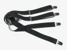 PAIRE DE BRETELLES Noir, LARGEUR 2.5 Cm, ref-42511