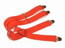 PAIRE DE BRETELLES A 4 BANDES Rouge, Largeur 3.5 Cm, ref-43506