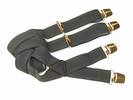 PAIRE DE BRETELLES A 4 BANDES Gris, Largeur 3.5 Cm