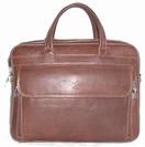 Nouveau - Cartable porte documents Cuir Vachette , ref-K 2331023 Marron