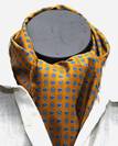 ÉCHARPE / FOULARD HOMME 100% SOIE Fabriqué en ITALIE, ref-03316