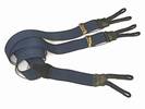 PAIRE DE BRETELLES A 3 BANDES BOUTON Bleu, Largeur 3.5 Cm, ref-53516