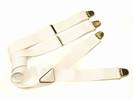 PAIRE DE BRETELLES A 4 BANDES Blanc, Largeur 3.5 Cm, ref-43501