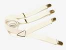 PAIRE DE BRETELLES Blanc, LARGEUR 2.5 Cm, ref-42513