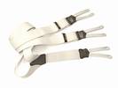 PAIRE DE BRETELLES A 3 BANDES BOUTON blanc cassé/Gris , Largeur 3.5 Cm, ref-53512