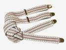PAIRE DE BRETELLES A 4 BANDES , Largeur 3.5 Cm, ref-43522