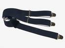 PAIRE DE BRETELLES A 3 BANDES Bleu, Largeur 3.5 Cm, ref-33515
