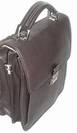Nouveau - SERVIETTE CARTABLE SACOCHE HOMME CUIR Marron