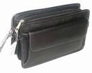 SERVIETTE CARTABLE SACOCHE HOMME CUIR Noir