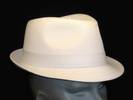 CHAPEAU TYPE BORSALINO Blanc, ref-9922