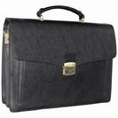 Cartable porte documents en Cuir Vachette 2 SOUFFLETS, ref-C712