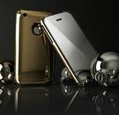 מגן כיסוי קשיח לאייפון Barely Gold 3G\3Gs + מגן מסך תואם