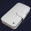 נרתיק עור מהודר דגם ארנק בצבע לבן של חברת Hi-Case אייפוד \ אייפון 2G\3G\3Gs
