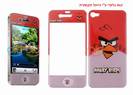 כיסוי מגן כפול קדמי ואחורי Angry Birds לאייפון 4