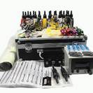 Professional Tattoo Kit - 4 Machine-Guns+LCD Power Supply