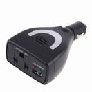 מטען לאופנוע \ רכב עם מגביר זרם של 220 V ו 5 V לUSB
