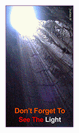 מגנט גדול: dont forget to see the light