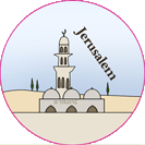 כפתורי סיכה - ירושלים / Jerusalem
