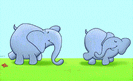 בורדרים לחדרי ילדים - משפחת הפילים של ג