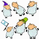 מדבקות קיר מלי הכבשה