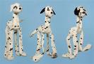 מריונטה - כלבים דלמטיים dalmatian dog puppet