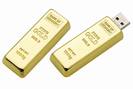 USB בנפח 2G בצורת ועיצוב של מטיל זהב - 3228
